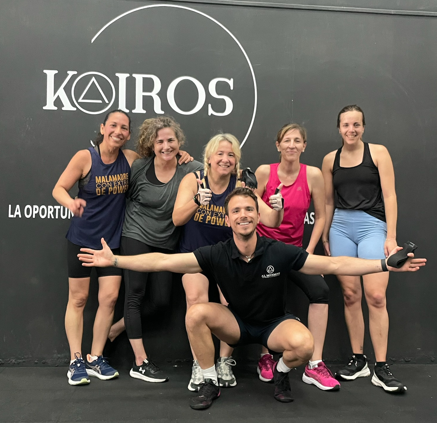 Miembro de la comunidad Kairos disfrutando del entreno